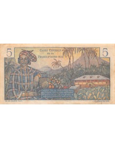 Etats de l'Afrique Equatoriale Louis Antoine Bougainville Bougainville 5 francs 1947 2
