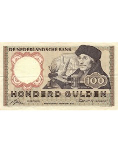 Pays-Bas Erasmus 100 gulden 1953