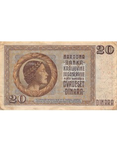 Yougoslavie 20 dinara 1936