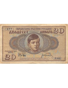 Yougoslavie 20 dinara 1936 2