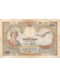 Yougoslavie 1000 dinara 01/09/1931