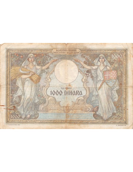Yougoslavie 1000 dinara 01/09/1931
