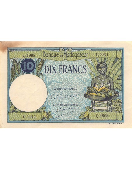 Madagascar 10 francs 1947-1953