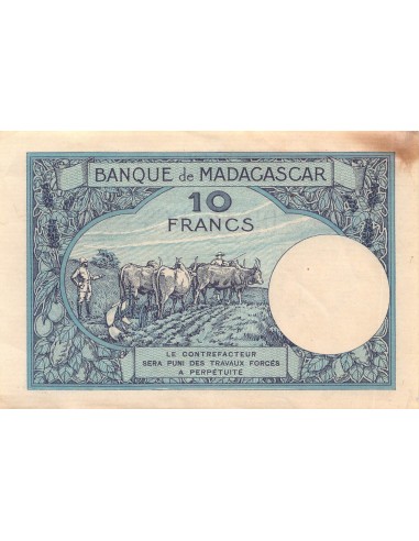 Madagascar 10 francs 1947-1953