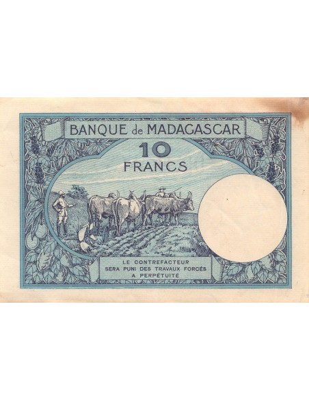 Madagascar 10 francs 1947-1953