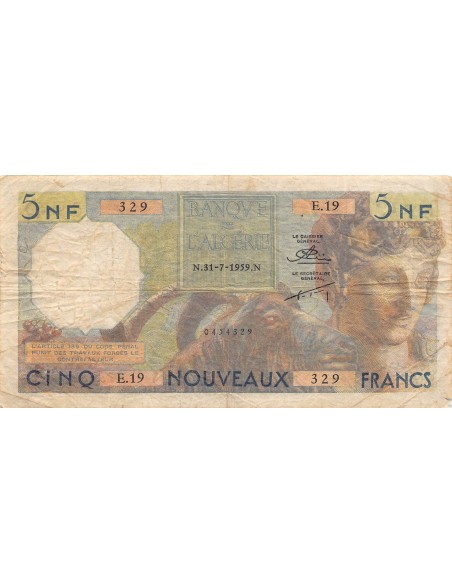 Algérie 5 nf 1959