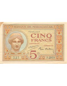 Madagascar 5 francs 1937-1947
