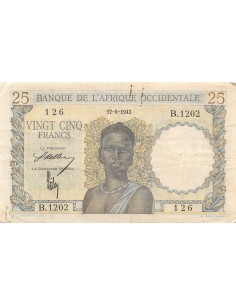 B A O 25 francs 1943