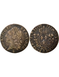 Louis XVI Au nom de Louis XV 1/20 ecu Argent 1779 A - Paris