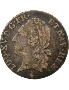 Louis XVI Au nom de Louis XV 1/20 ecu Argent 1779 A - Paris 2