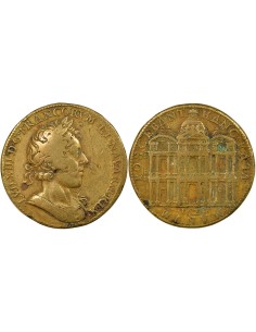 Louis XIII Louvre 1 médaille Laiton 1624