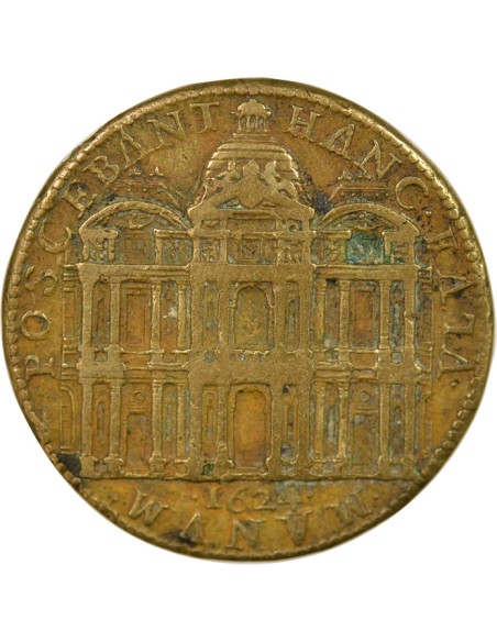 Louis XIII Louvre 1 médaille Laiton 1624