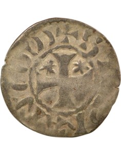 Duché de Bretagne Étienne I de Penthièvre Au nom d'Etienne I 1 denier Billon 1138-1184 Guingamp 2