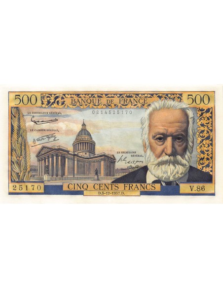 500 francs 1957