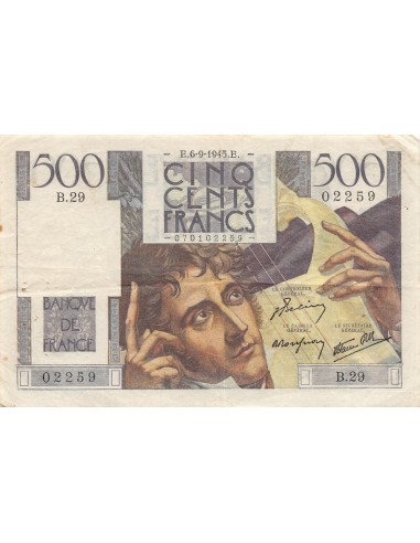 500 Francs Chateaubriand 500 francs 1945