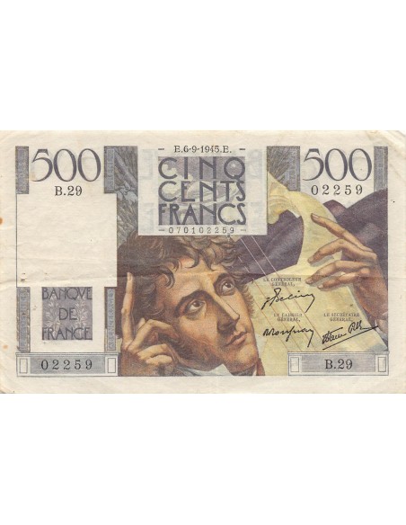 500 Francs Chateaubriand 500 francs 1945