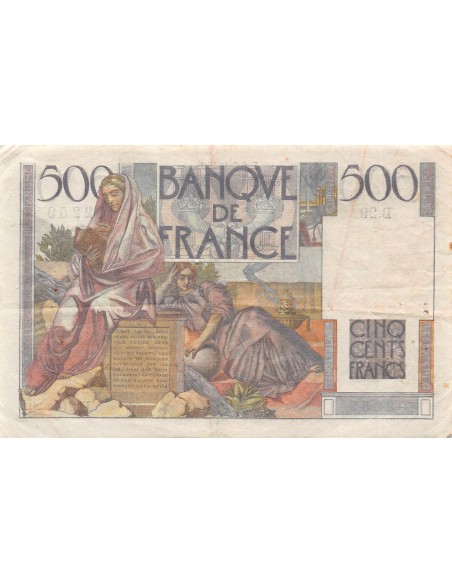 500 Francs Chateaubriand 500 francs 1945