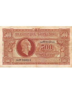 500 francs 1945