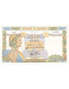 500 Francs La Paix 500 francs 1941