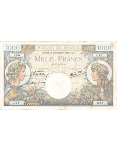 1000 Francs Commerce et Industrie 1000 francs 1940