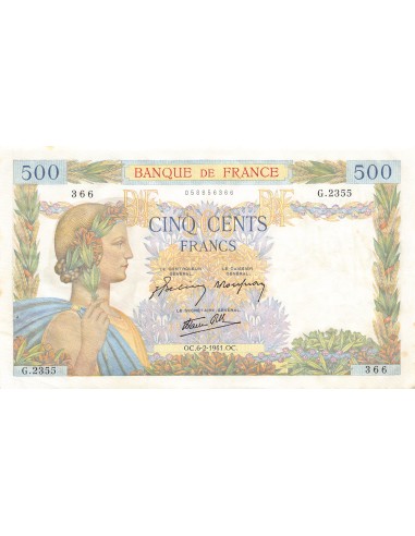 500 francs 1941