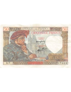 50 Francs Jacques Coeur 50 francs 1946