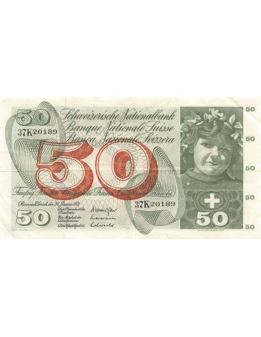Suisse 50 francs 1972