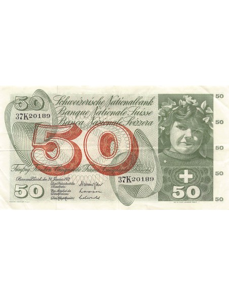 Suisse 50 francs 1972