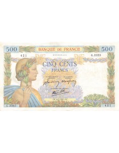 500 Francs La Paix 500 francs 1941