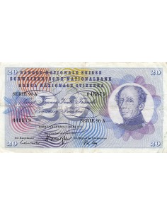Suisse 20 francs 1973
