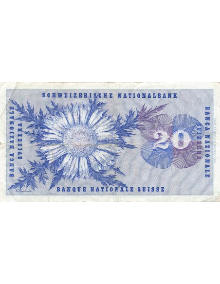 Suisse 20 francs 1973