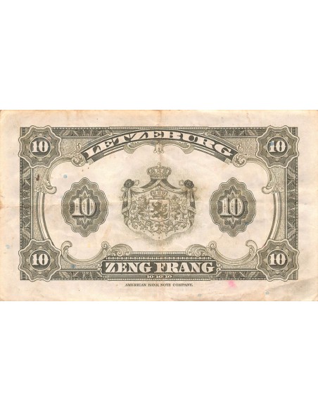 Luxembourg 10 francs 1944