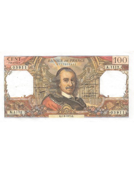 100 francs 1977