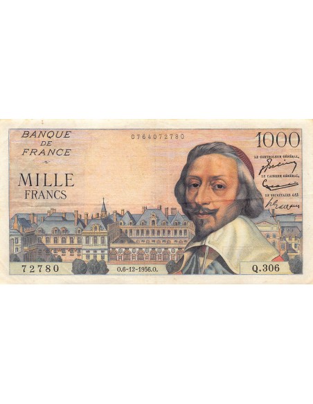 1000 Francs Richelieu 1000 francs 1956
