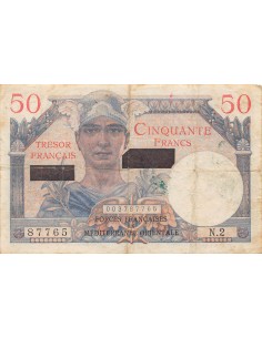 50 Francs Suez 50 francs 1956
