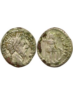 Rome Empire Marc Aurèle Mars debout 1 denier Argent 172 R Rome