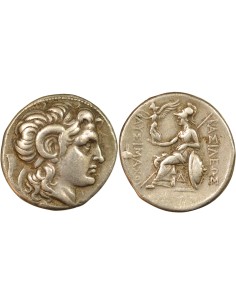 Grèce (Thrace) Lysimaque 1 tetradrachme Argent 297-281 Av JC Lysimacheia