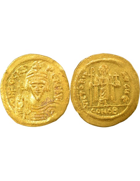 Empire Byzantin Phocas Classe IIIa 1 solidus Or 603-607 Constantinople