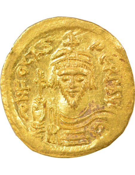 Empire Byzantin Phocas Classe IIIa 1 solidus Or 603-607 Constantinople