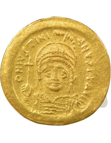 Byzance Justinien Ier Buste de Face 1 solidus Or 545-565 Constantinople