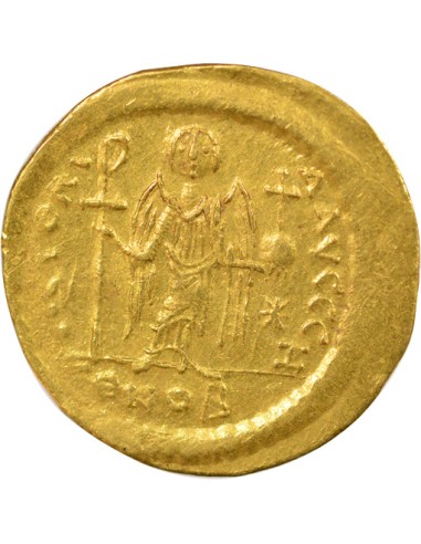 Byzance Justinien Ier Buste de Face 1 solidus Or 545-565 Constantinople