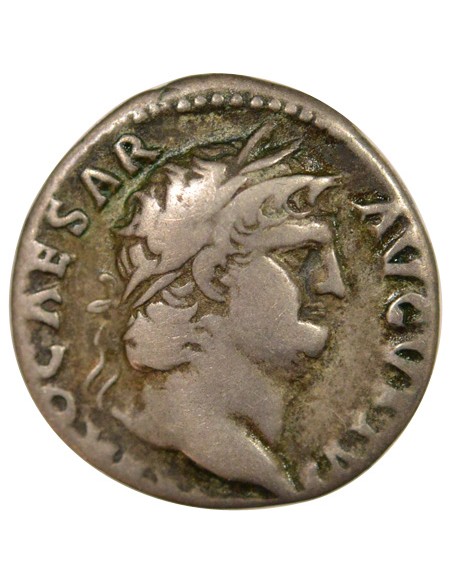Rome Empire Néron Jupiter Assis 1 denier Argent 66-67 R Rome