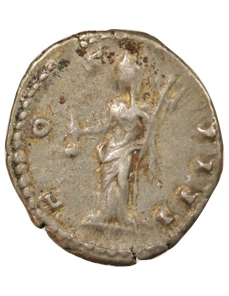 Rome Empire Antonin le Pieux Vesta Debout 1 denier Argent 152-153 R Rome