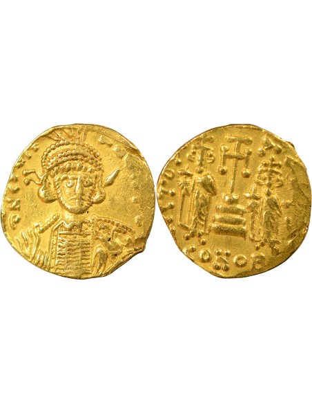 Empire Byzantin Constantin IV Classe 3a 1 solidus Or 674-681 Constantinople