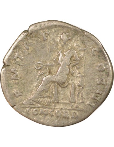 Rome Empire Hadrien Concordia Assise 1 denier Argent 119-122 R Rome