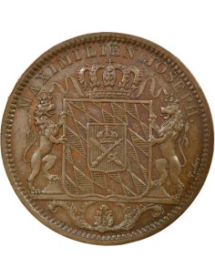 Maximilien I de Bavière Monnaie de Visite 1 jeton Bronze 1810 A Paris 2