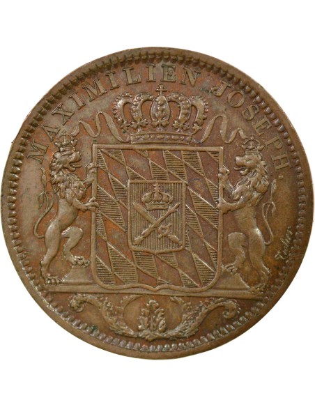 Maximilien I de Bavière Monnaie de Visite 1 jeton Bronze 1810 A Paris