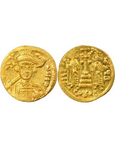 Empire Byzantin Constantin IV Classe 3a 1 solidus Or 674-681 Constantinople