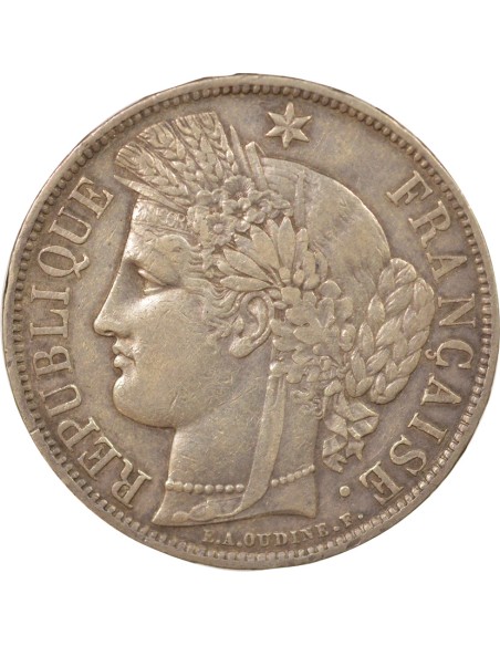 Sans Légende 5 francs Argent 1870 A - Paris