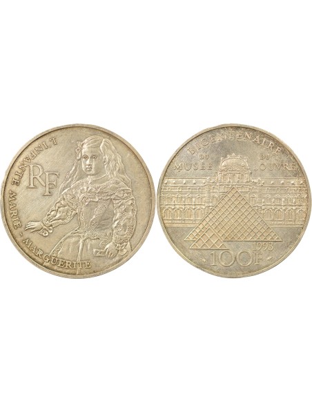 Infante Marie-Marguerite 100 francs Argent 1993 Pessac
